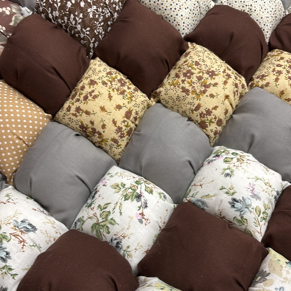 Gray and Brown Patchwork Cribs Quilt Bedding - Picture 3 of 7